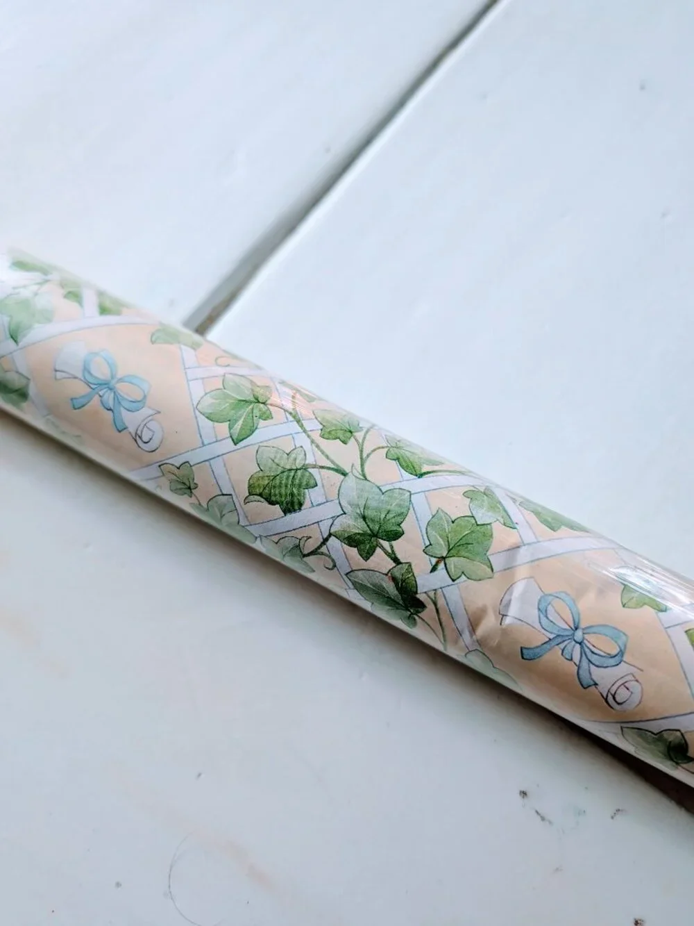 VTG NOS Hallmark Graduation Gift Wrap Roll 15 ft Diploma Yellow Wrapping Paper